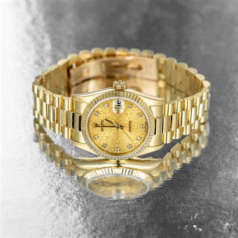 gold mini rolex|rolex small men's watch.